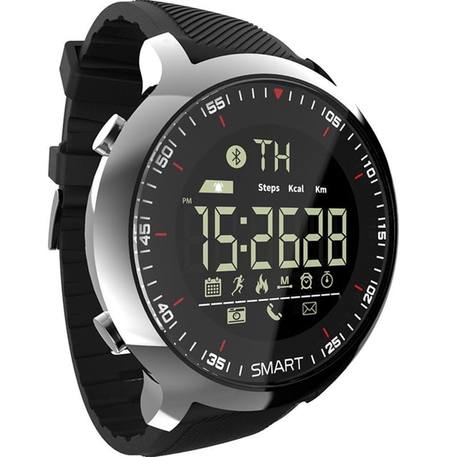 &Craft&Stationery Strip Silicone Step Meter Watch Steel Men’s Sports Luminous Product Title
