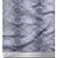 thumbnail image 3 of Soimoi Poly Georgette Fabric Damask Ethnic Print Fabric by the Yard 52 Inch Wide, 3 of 3
