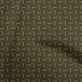 thumbnail image 1 of oneOone Cotton Poplin Chocolate Brown Fabric Abstract Irregular Lines Sewing Craft Projects Fabric Prints By Yard 56 Inch Wide, 1 of 4