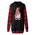 thumbnail image 4 of Jsaierl Chandail à Capuchon de Noël Décontracté à Manches Longues Robe de Noël à Capuche Col Rond Chandail de Noël Chandail à Imprimé de Noël pour Femmes, 4 of 4