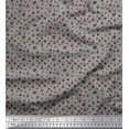 thumbnail image 1 of Soimoi Polyester Crepe Fabric Coffee Beans & Coffee Beverages Print Fabric by Yard 42 Inch Wide, 1 of 3