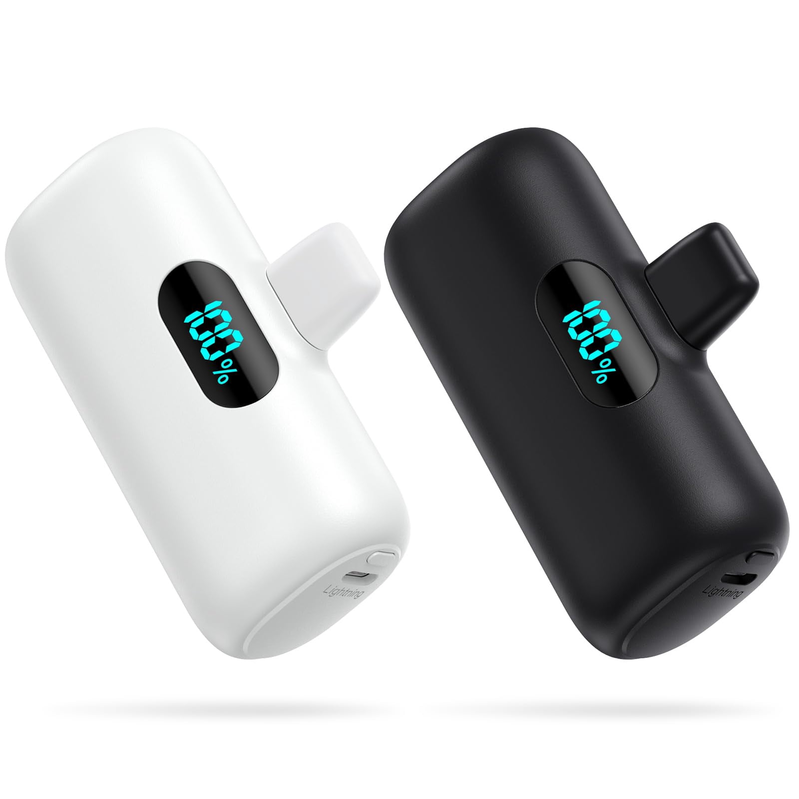 [2 Pack]Small Portable Charger for iPhone,Upgraded 5000mAh PD Fast Charging Power Bank,Cute Mini Portable Phone Charger Battery Pack Compatible with iPhone 14/14 Pro Max/13/13 Pr
