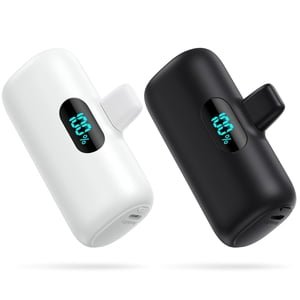 [2 Pack]Small Portable Charger for iPhone,Upgraded 5000mAh PD Fast Charging Power Bank,Cute Mini Portable Phone Charger Battery Pack Compatible with iPhone 14/14 Pro Max/13/13 Pr