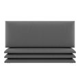 thumbnail image 1 of Vant 30 x 11.5 Inch Upholstered Wall Panel, Leather Gray Pewter (4 Pack), 1 of 8