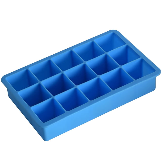 TIMIFIS Ice Tray Ice Maker 15-Cube Ice Tray Ice Storage Container Tray Kitchen Gadgets