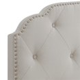 thumbnail image 4 of Tufted Clou Garniture Lit Rembourré Complet en Gris, 4 of 9