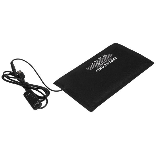 Reptiles Heating Pad,USB Adjustable Temperature Lizard Heating Mat Reptiles Warming Mat Turtles Winter Warming Pad Under Tank Heater for Hermit Crab Lizard Terrarium