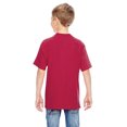 thumbnail image 4 of Hanes Nano-T T-Shirt pour Enfants, G, Rouge Foncé, 4 of 4