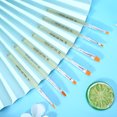 thumbnail image 2 of Nail Brush, For Nail Art Not Easy To Rust Nail Painting Brush, Not Easy To Shed Hair Manicure Store For Home Transparent Color,Gold, 2 of 8