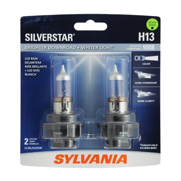 SYLVANIA H13 SilverStar Ampoule de Phare Halogène, Lot de 2
