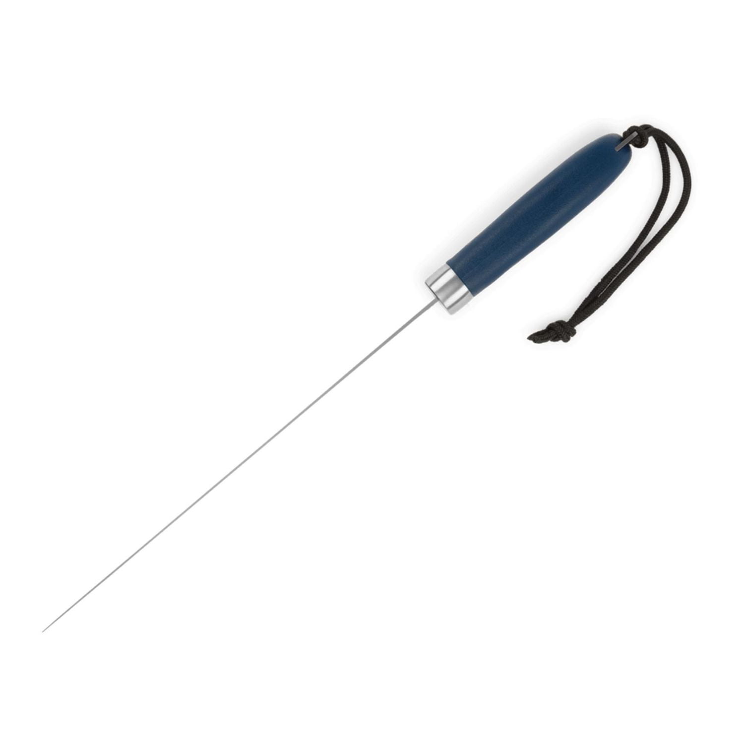 Silver Creek Couteau à filet flexible 24,4 cm, couteau à poisson, coupe de précision avec lame revêtue de titane, poignée en caoutchouc antidérapant, protection en acier, bleu