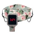 thumbnail image 1 of Montre temperature a del avec masque assorti, 1 of 7