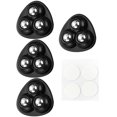 thumbnail image 2 of Universal Wheel Casters for Storage Box | 360° Rotating Mini Stick-On Pulleys | Silent ABS Hardware | Heavy Duty Up to 5kg | Easy Peel & Stick | Set of 4 | Multi-Purpose Furniture Movers, 2 of 5