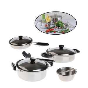 20Pcs Pots en acier inoxydable Pans Cuisinières Miniature Jouet de prétend Play pour la table enfant Worm sur une corde 1 Chemise Conseil d'administration Enfants Alphabet Mémoire pour les jeunes enfants Garçons Âge 2-3 ans Vieille éducation