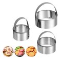 thumbnail image 1 of 3PCS Cookie Cutter Set Round Wavy Shape Fondant Cutter Fruit Cutter Cookie Shape, 1 of 8
