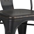 thumbnail image 4 of Pemberly Row Modern Metal Dining Side Chair in Black (Set of 2), 4 of 6