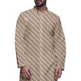 thumbnail image 4 of Atasi Button Down Asymmetric Printed Long Sleeve Rayon Kurta Pyjama Set, 4 of 4