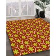 thumbnail image 3 of Ahgly Tapis Rectangulaire Lavable en Machine Intérieur Transitionnel Jaune, 8 Pieds x 10 Pieds, 3 of 7