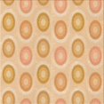 thumbnail image 1 of Ahgly Company Tapis d'Intérieur Lavable à la Machine, Carré, Transitionnel, Orange, Tapis de Zone, 5 Pieds Carré, 1 of 7
