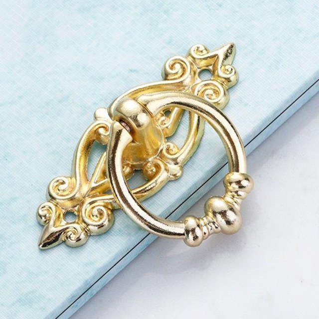 Hardware Antique Alloy Handle Retro Drawer Pull Ring Cabinet Handle Hanging Ring