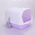 thumbnail image 1 of Hooded Litter Box Litter Box With Lid Large Litter Boxes For Big Cats Enclosed Litter Box Fully Enclosed Large Cat Litter Box With Door Isolate Smelly Cat Toilet Cat Pet, 1 of 1