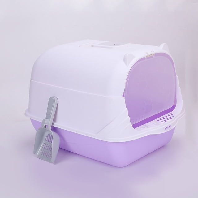 Hooded Litter Box Litter Box With Lid Large Litter Boxes For Big Cats Enclosed Litter Box Fully Enclosed Large Cat Litter Box With Door Isolate Smelly Cat Toilet Cat Pet