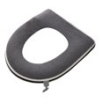 thumbnail image 2 of Thickened Toilet Seat Cover with Carrying Handle | Complete Coverage Winter Warm Toilet Seat | Removable Waterproof Toilet Seat Cover | Washable Soft Fabric Toilet Seat for Household Bathroom Use, 2 of 6