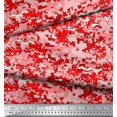 thumbnail image 2 of Soimoi Modal Satin Fabric Two Tone Camouflage Print Fabric by the Yard 42 Inch Wide, 2 of 3