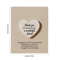 thumbnail image 3 of Heart Shaped Acrylic Scripture Souvenir, Friend Always Love Each Other Inspirational Gift, Friendship Keepsake with Greeting Card, White Decorative Heart Ornament for Home Or Office, 3 of 6