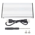 thumbnail image 2 of 2.5in 2TB Portable External Hard Drive Enclosure, HDD Plug Play 3TB USB2.0 SSD Disk Box 1tb External Hard Enclosures For OS X Laptops Data Storage Noir Drive HDD SSD Laptops, 2 of 8