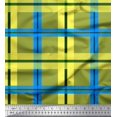thumbnail image 1 of Soimoi Tissu Poly Georgette à Carreaux Imprimé 1 Yard 52 Pouces de Large, 1 of 4