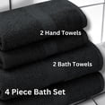 thumbnail image 3 of Mainstays 4pk Bundle Set - 2 Hand Towels, 2 Bath Towels, 3 of 8