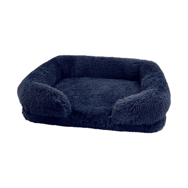 Birdeem Calming Dog Cats Bed Cuddler Warming Cozy Soft Bed Fluffys Faux Furs Cushion Bed for Small Medium Dogs and Cats