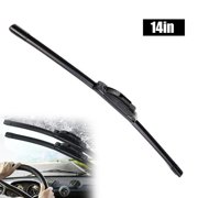 14-inch Windshield Wiper Blades, Advanced Multi-Layer Silicone Rubber, Streak-Free & Quiet All-Weather Performance Replacement for Car Front Wipers, 2-Pack
