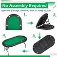 thumbnail image 4 of AVAWING 30" Upgraded Foldable Poker Table for 8 Players Storage Bag Included No Assembly Required, 4 of 8