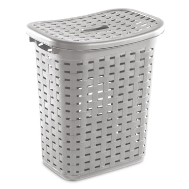 Sterilite Panier à Linge Tressé, gris