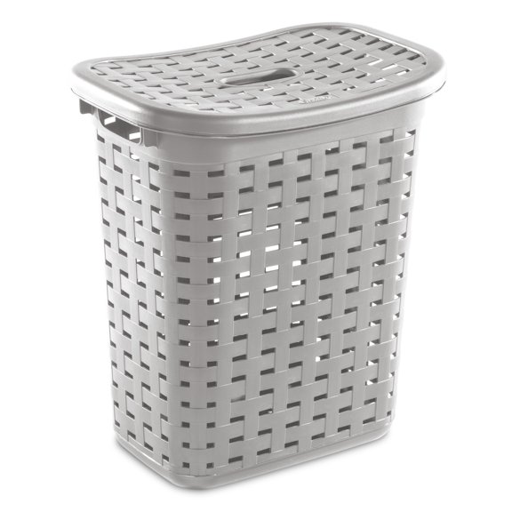 Sterilite Panier à Linge Tressé, gris