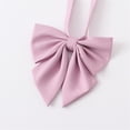 thumbnail image 2 of Xfvqtps Girls Bow Tie Solid Color Bowties Adjustable Neckties for Uniform School Party Purple, 2 of 4