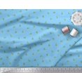 thumbnail image 3 of Soimoi Modal Satin Tissu Feuilles & Bourgeons Imprimé Floral par Yard 42 Pouces de Large, 3 of 3