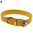 thumbnail image 2 of Faux Leather Pure Color Cute Dog Pet Cat Puppy Collar Neck Adjustable Buckle, 2 of 10