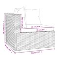 thumbnail image 5 of vidaXL 5 Piece Garden Lounge Set with Cushions Poly Rattan Brown, 5 of 5