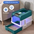 thumbnail image 4 of REK Cat Litter With Large Foldable Cat Litter With Lid Front Entry And Top Cat Litter Easy To Clean, 4 of 4