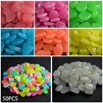 thumbnail image 4 of 50PC Glow In The Dark Pebbles Luminous Stones Garden Walkaway Aquarium Fish Tank, 4 of 10
