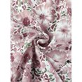 thumbnail image 4 of INSPIRE CHIC Women's Contrast Color Collar See Through Floral Blouse, 4 of 6