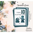 thumbnail image 5 of Darling Souvenir White Birthday Invitation Card 28 Pcs Fill or Write In Blank Invites Printable Party Supplies 5 x 7 Inches, 5 of 5