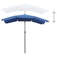 thumbnail image 5 of vidaXL Garden Parasol with Pole 200x130 cm Azure Blue, 5 of 5