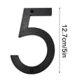 thumbnail image 2 of EGNMCR 5 Inch Modern Metal House Numbers Black Door Number House Address Letters And Numbers For Outside Signs Door number sign, 2 of 5