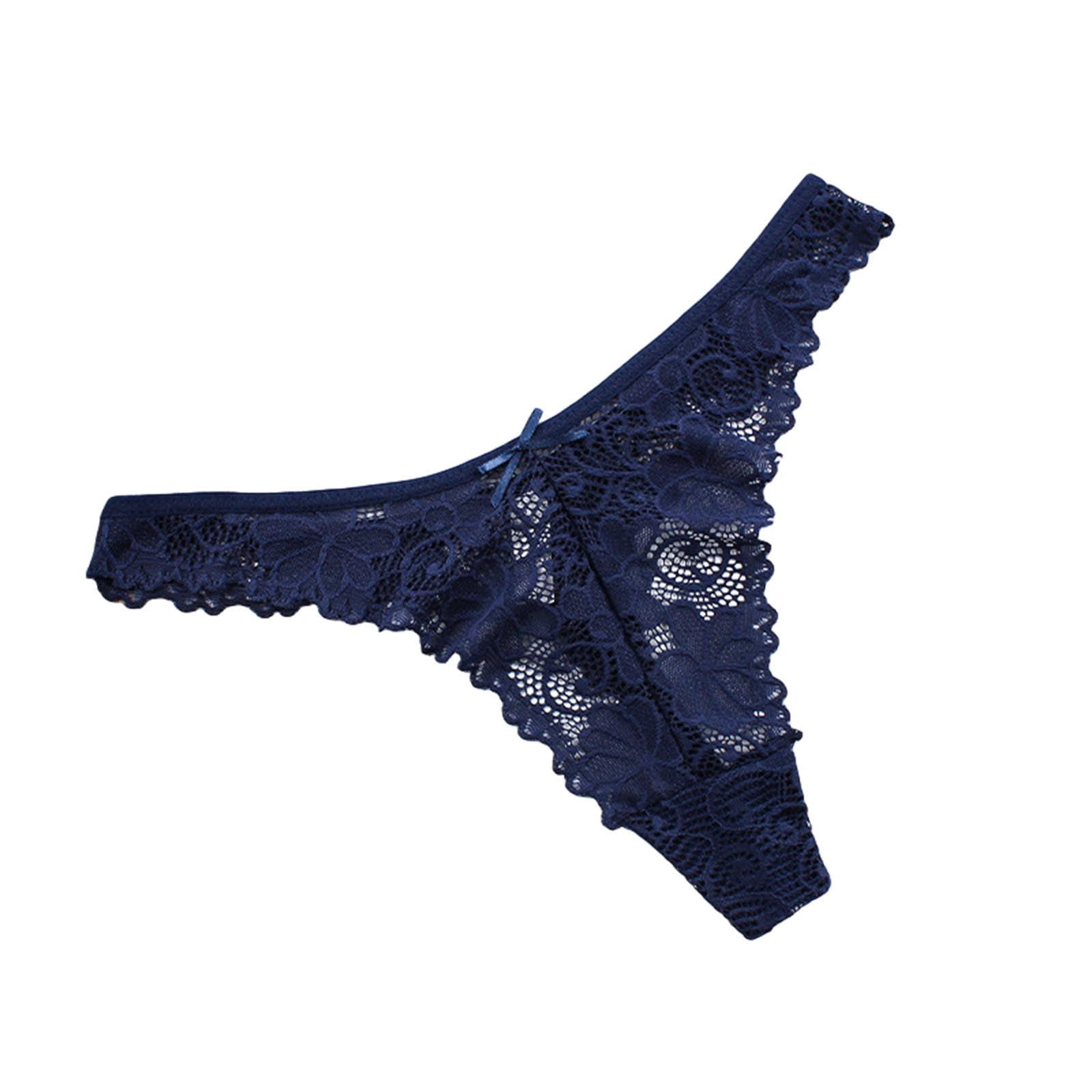 WZXFASHION Women Sexy Lace See-Through Breathable Thongs Briefs
