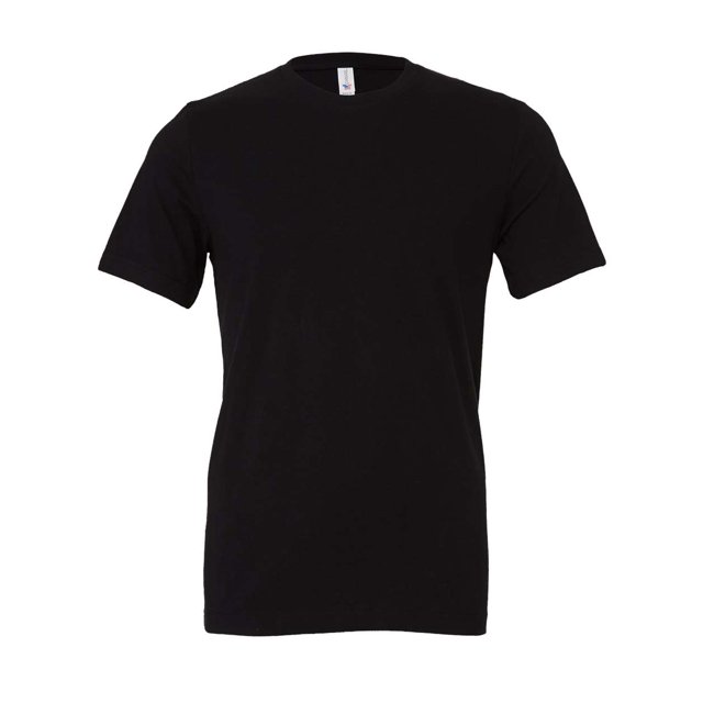 Bella Canvas Men`s 3001c, S, Black