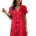 thumbnail image 3 of Kcodviy Nuisette en Satin pour Femmes, Robe de Nuit pour Femmes, Mini Combinaison Nuisette, Chemise de Nuit Courte, Tenue de Nuit, Nuisettes pour Femmes, 3 of 5
